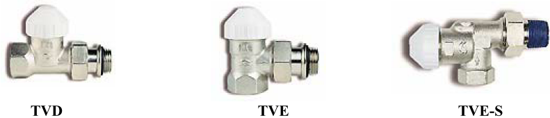 Термостатические клапаны TVD TVE TVE-S